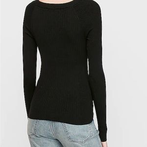 Express long sleeve ribbed shirt